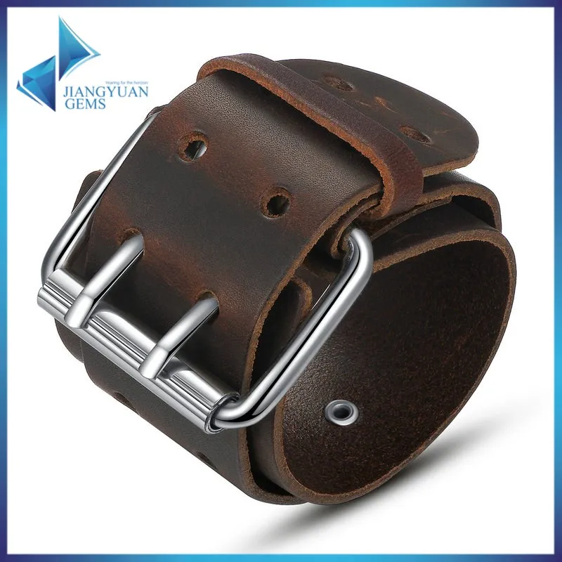 

cheap men and woman rock leather bracelet