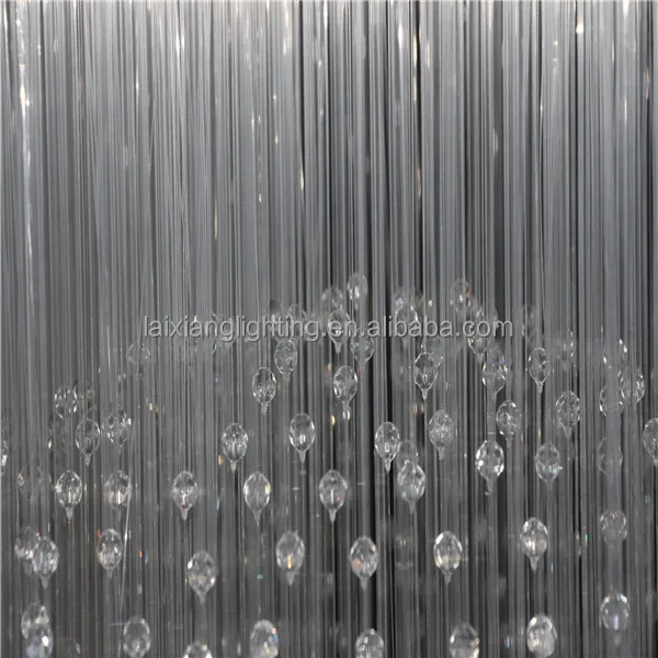 Modern Indoor Lighting Custom Fiber Optic Lobby Crystal Chandelier Light