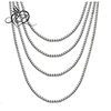 Stainless Steel 1mm to 3mm Box Chain Necklace For Unisex Adult 16 to 30 Inch Option