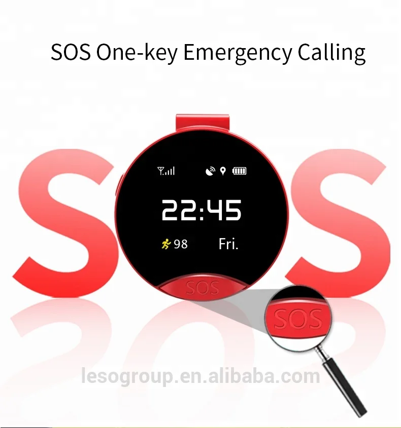 

New Arrival S9 1.22 inch GPS positioning pocket watch for iPhone or Android Phone, Green