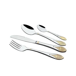 Image of Amazon durable stainless steel flatware set knives forks and spoons
