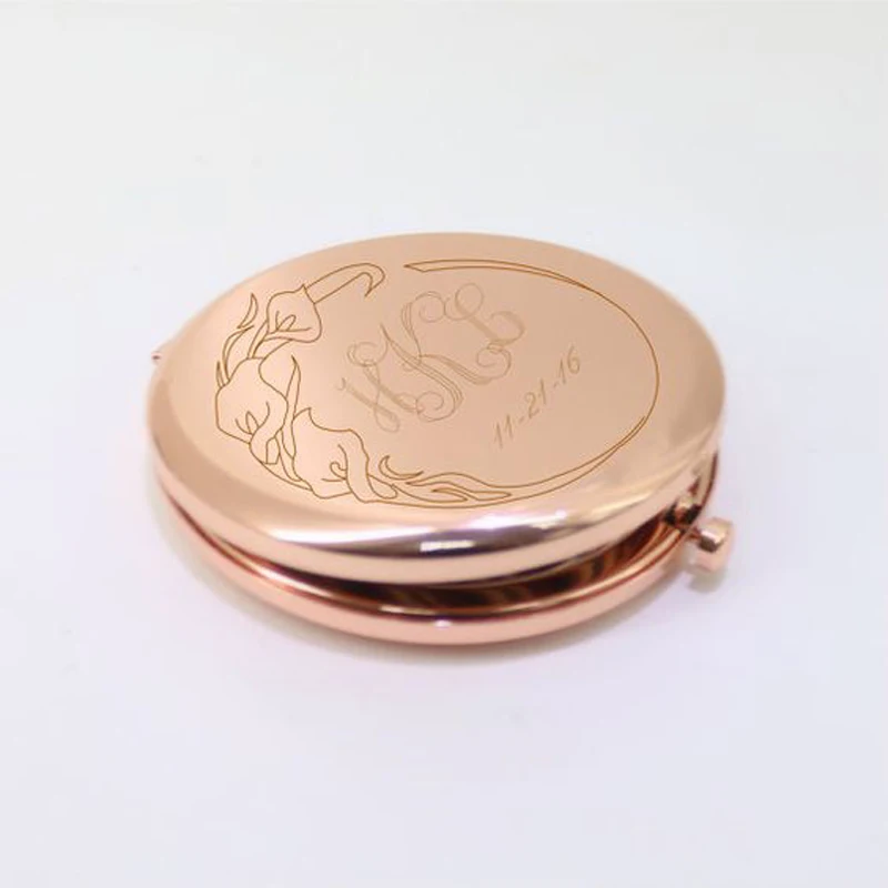 

Rose Gold Personalized Custom Pocket Mirror