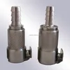 3/8" Barb Chrome Plated Brass Inline Insert Quick Coupling for Fuel Tube Connection