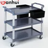 Plastic trolley cart/kitchen trolley/hotel food service cart