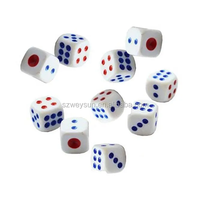 Standard Plastic 10mm Game White Dice Die For Boardgame Buy Plastic