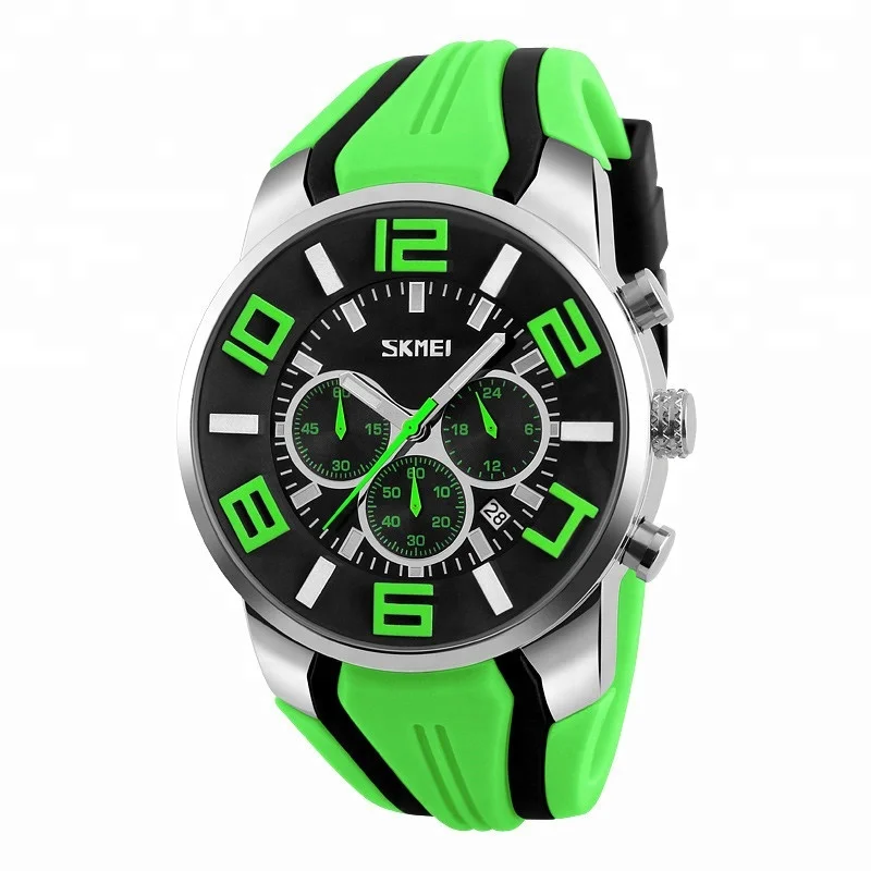 

skmei 9128 fashion style six hands men's sport quartz watch