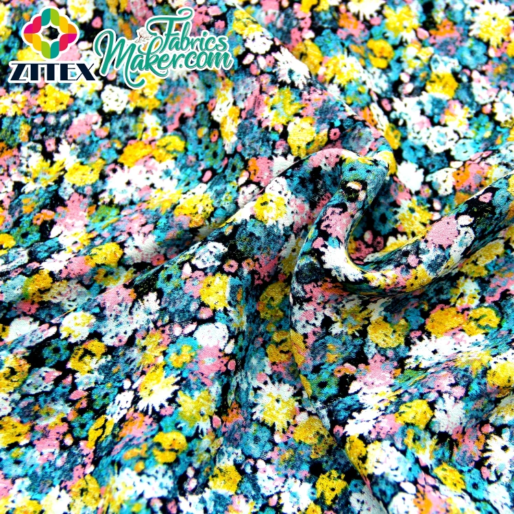 Wholesale custom 100% printed viscose rayon fabric