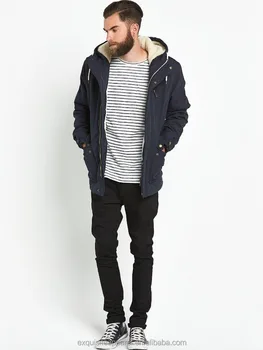 mens sherpa lined jacket with hood