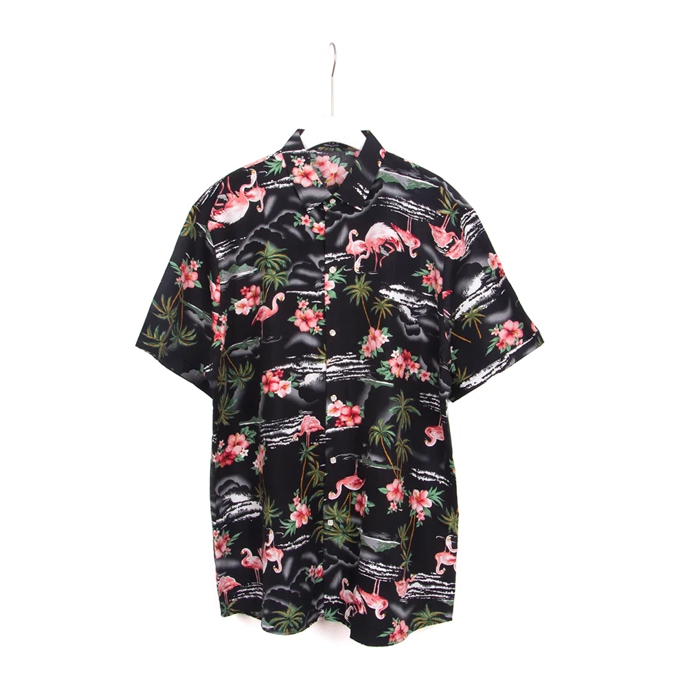 

Wholesale 100% Polyester Overprinting Hawaii Shirt for Men, Custom and offer swatch