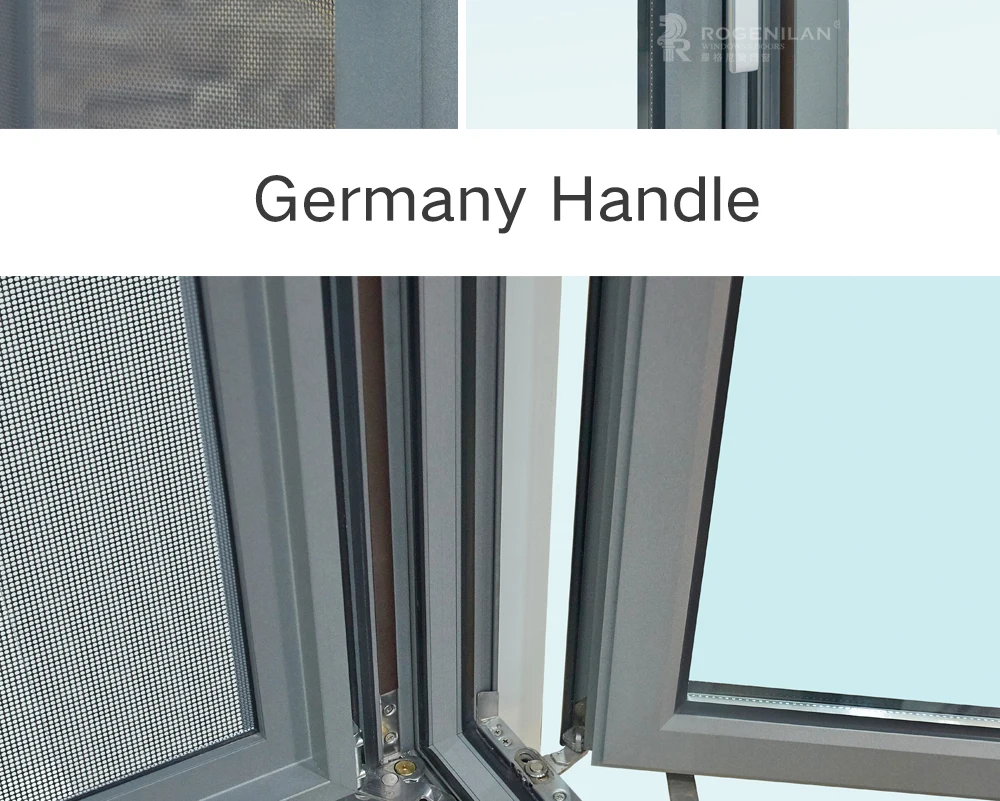ROGENILAN 100 series New thermal break style casement windows with germany hardware