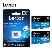 

high speed 512gb original Lexar brand 633x TF memory card 4gb 8gb 16gb 32gb micro card sd tf with retail package