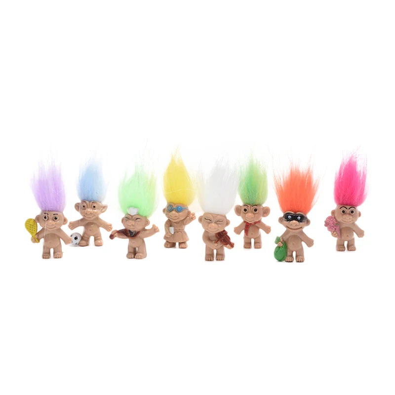 trolls colorful hair