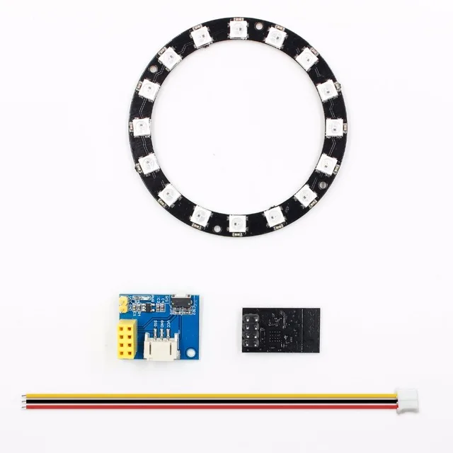 ESP8266 ESP01 ESP-01 RGB LED Controller Adpater WIFI Module for Arduino IDE WS2812 WS2812B 5050 16 Bits Light Ring Christmas DIY