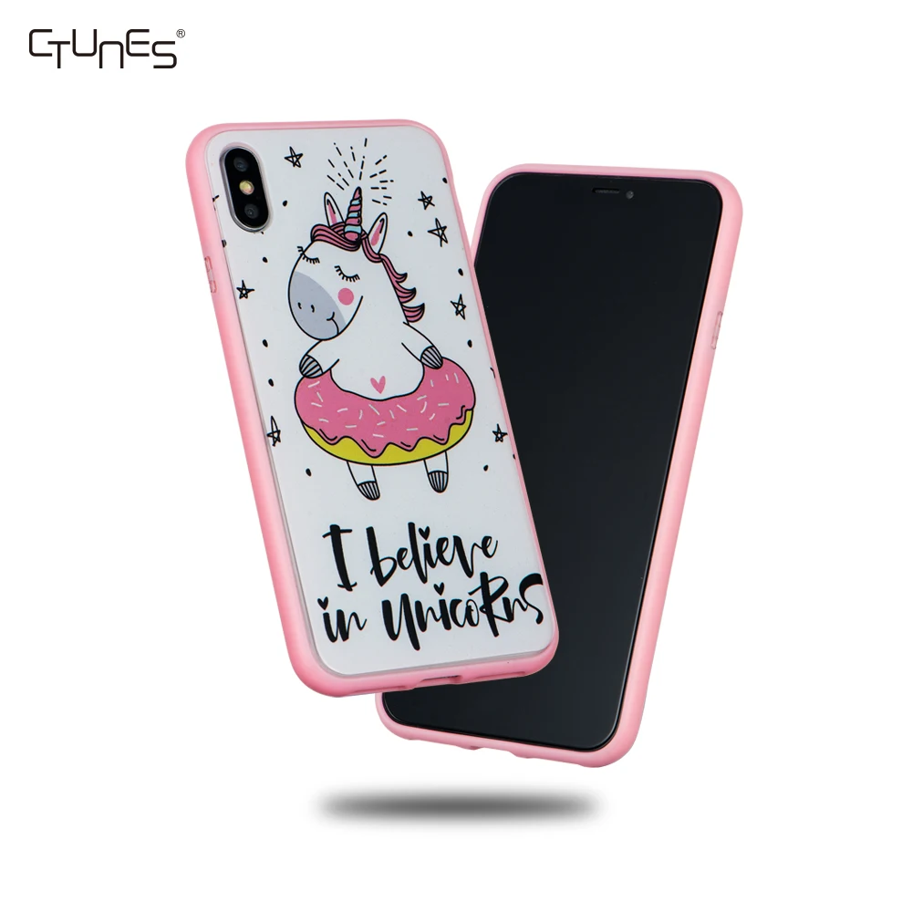 

High Impact Translucent Hard PC Back TPU Custom Case For iPhone X / XS / XR / Xs Max, N/a