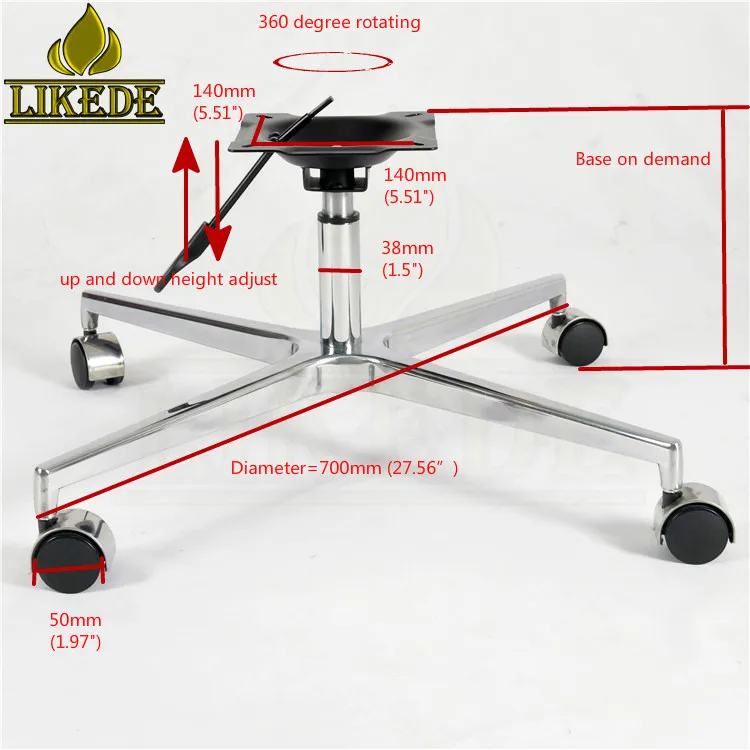 Criss-Cross Aluminum Sofa Base Legs Newest Furniture Metal Legs