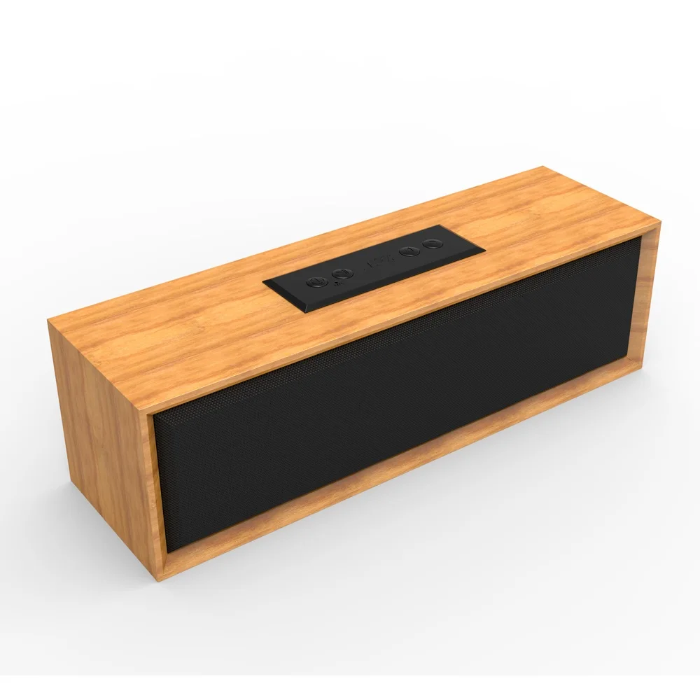 

Bluetooth Portable Bookshelf Wooden Wireless Speaker
