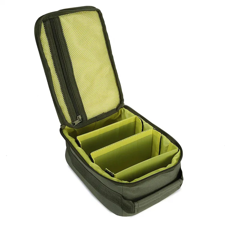 

Army Green Polyester Portable Fly Fishing Reel Lure Gear Bag