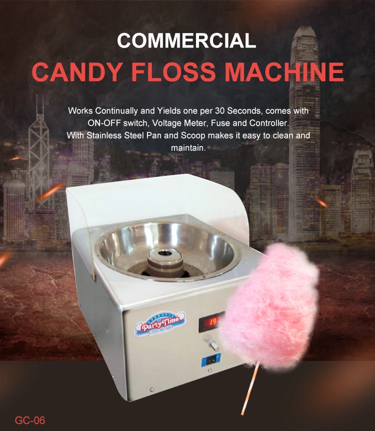 Factory Price Wholesale Commercial High Quality Cotton Sugar Making Machine Stainless Steel Mini Electric Candy Floss Maker