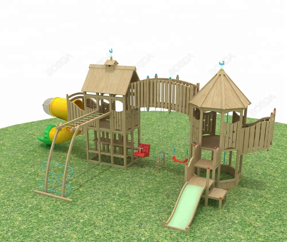 kids wooden outdoor play
