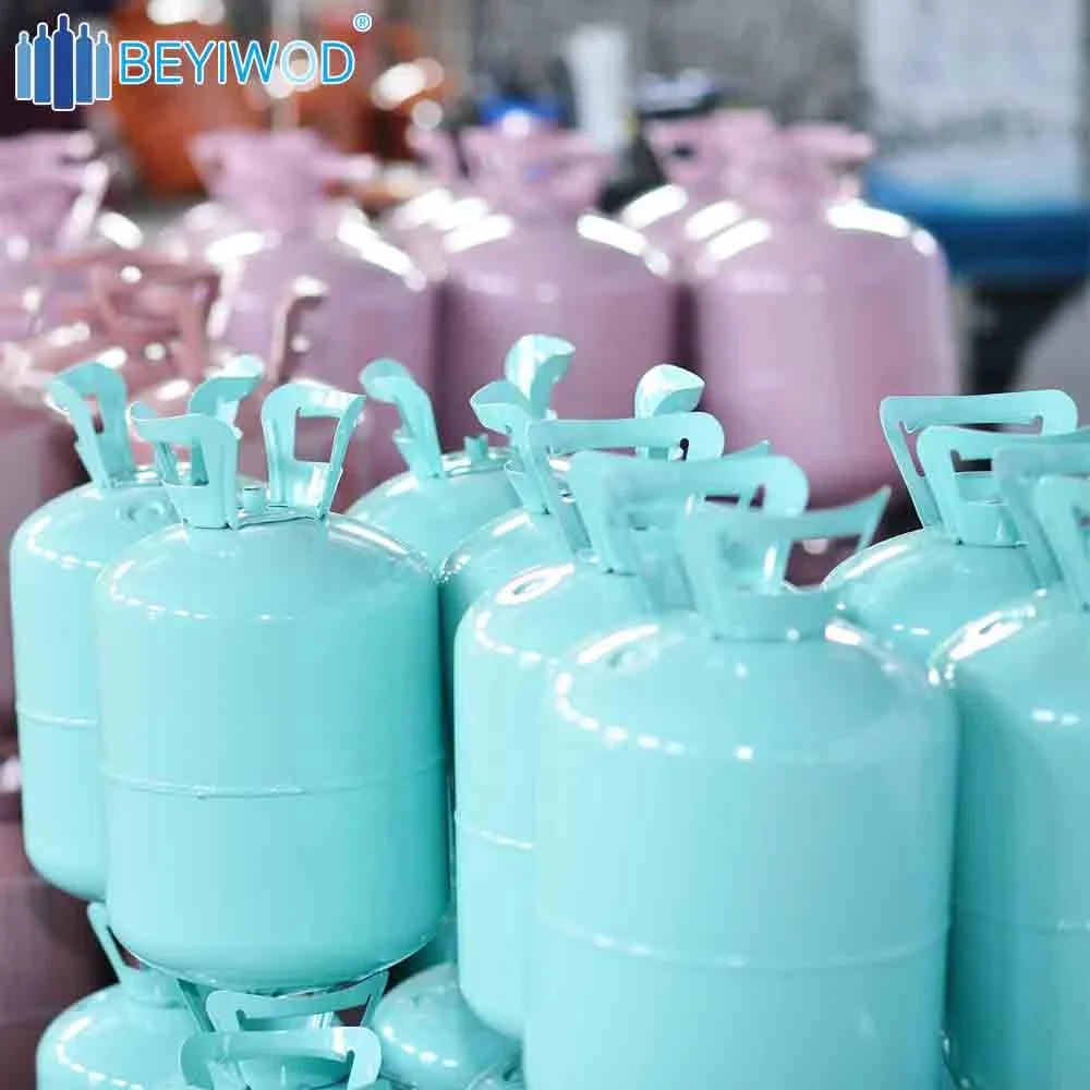 1.8mpa Disposable Balloon Gas Cylinder Can Fill Helium 7.1l Capacity