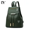 Wholesale Classic Olive Green PU Backpack Soft Faux Leather Backpacks For Girls