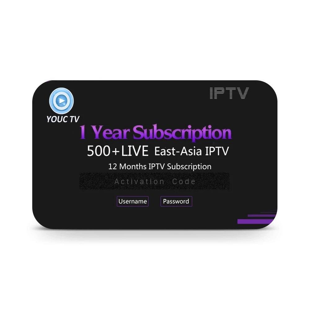 

UUvision hot sale East Asia 12 months IPTV Subscription with HK, Japan, Korea, Sport, Movies IPTV subscription