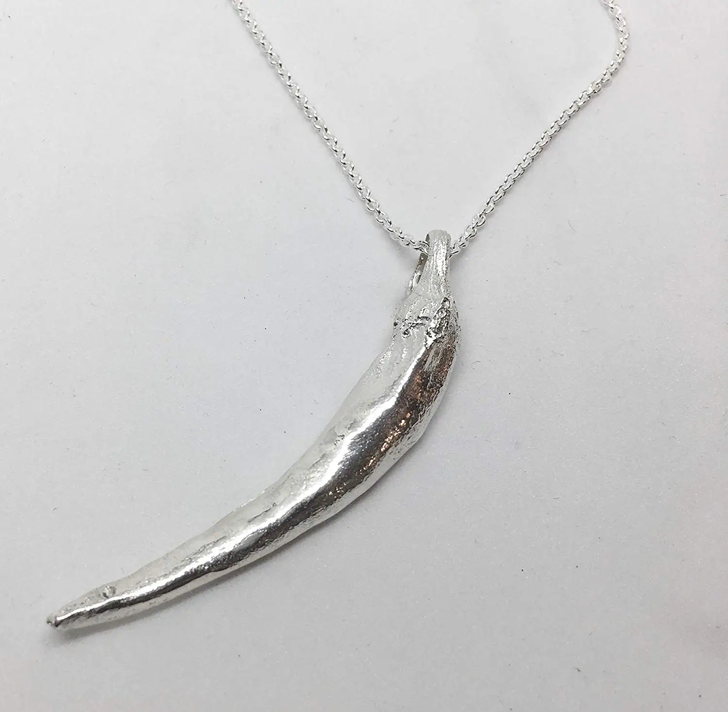 Sterling Silver Girls .8mm Box Chain 3D Head Of Garlic Pendant Necklace