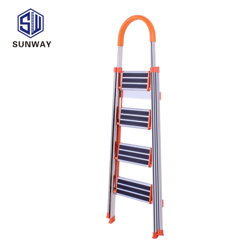 Folding and moveable type step ladder aluminium folding feature aluminium step ladder