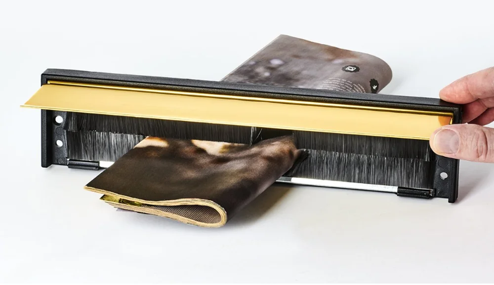 Door Mail Slot By Telescopic Sleeve & Gold Sealed Flap Compatible
