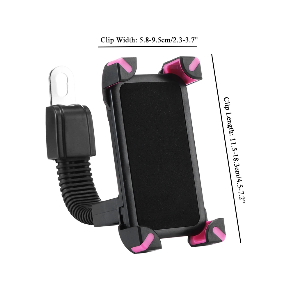 Mobile Phone Holder Clamp Mount Bicycle Mobile Phone Stand Rack Universal Electric Motor Mountain Bike Cycling