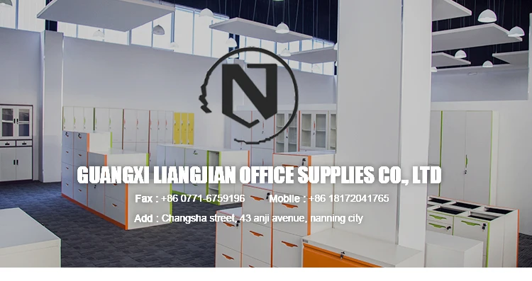  Factory wholesale metal steel modern computer desk with drawers