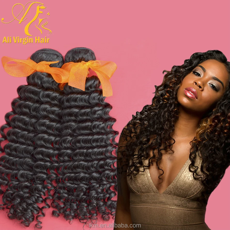 

Free Shipping Cheap Human Hair Bundles 2pcs/lot Virgin Indian Deep Curly Human Hair Extensions, Natural color