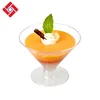 Bpa Free Clear Open Round Short Stem Jelly Champagne Cups Plastic,Disposable Cold Drinking Cocktail Glass