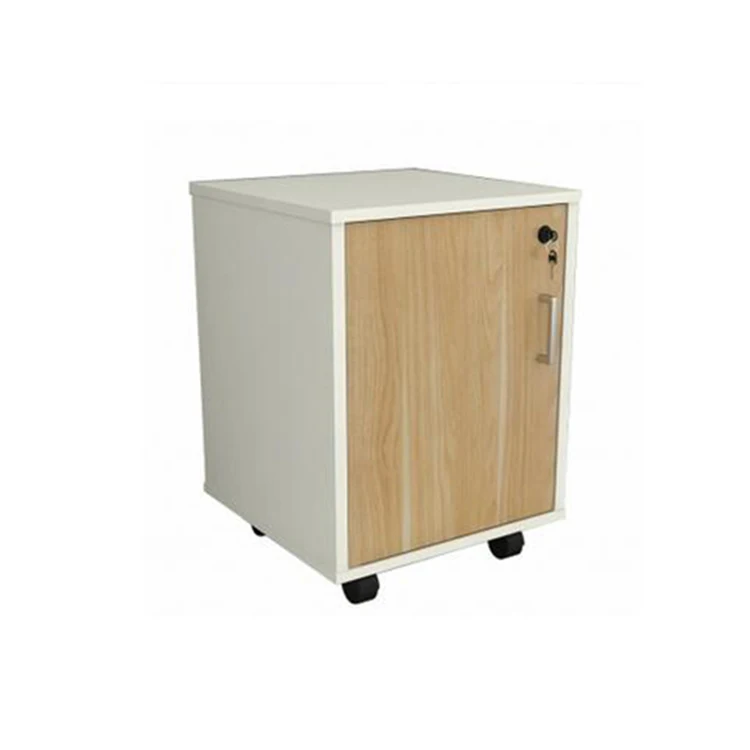 Movable Wood Vertical One Door File Cabinet With Wheels Buy