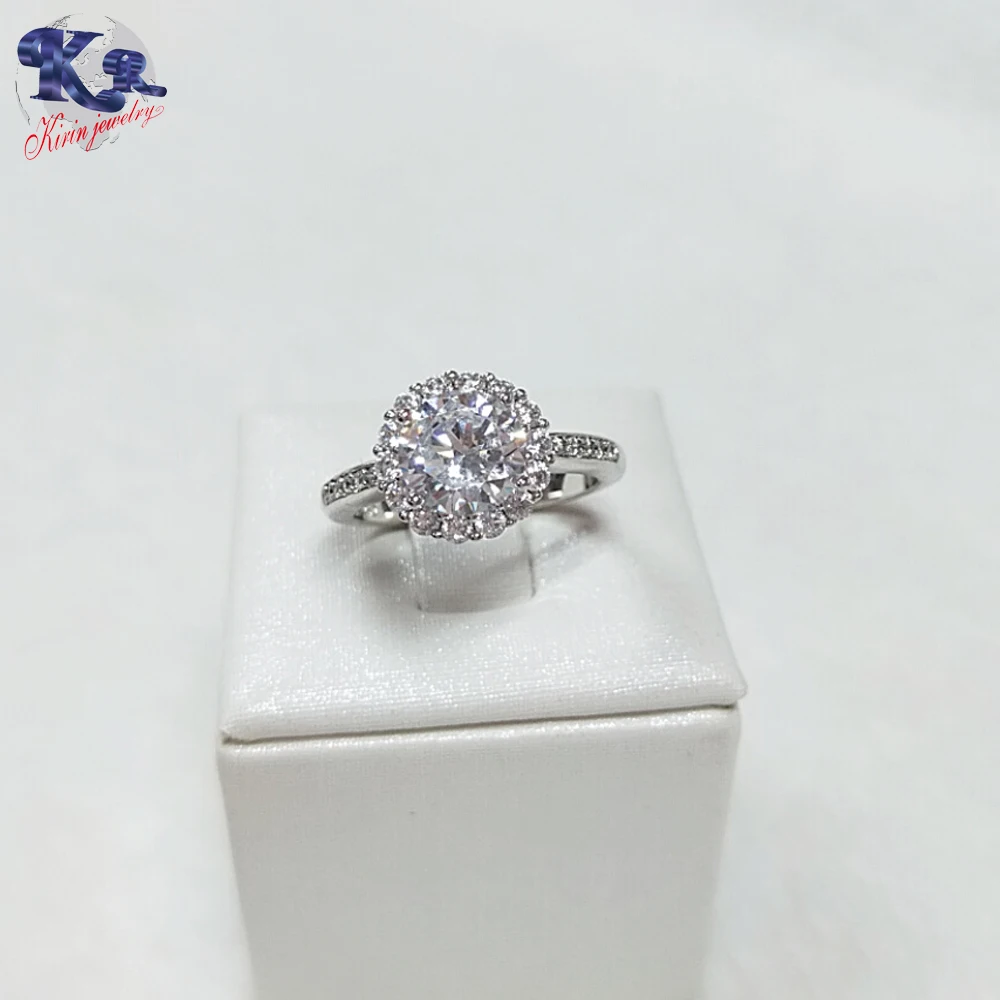 

Fashion Design Engagement 925 Silver Diamond Ring