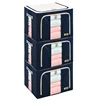 2019 hot sell Amazon 600D oxford steel frame clothes foldable fabric storage boxes