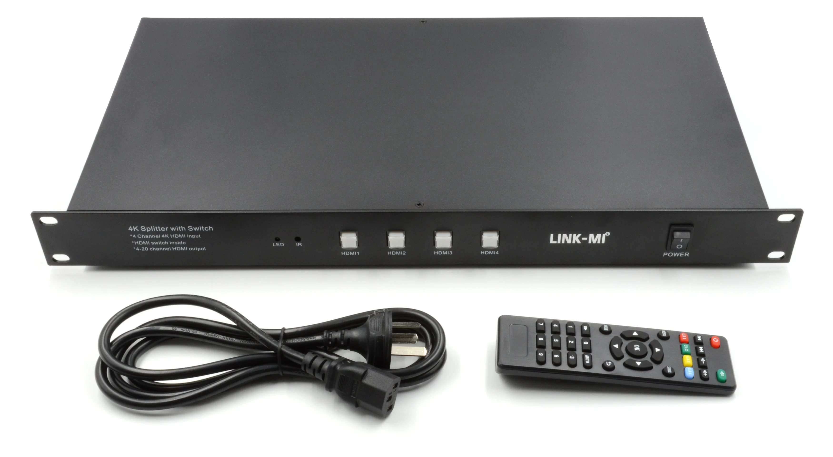 LINK-MI LM-SP420 Modular designed 4K Splitter with Switch