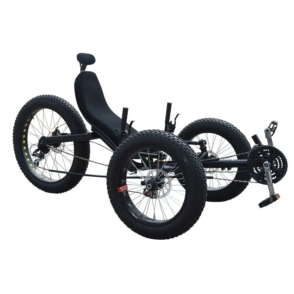 

Steel Frame 3 wheel Sports Foldable Fat Tyre Recumbent Trike for Adults