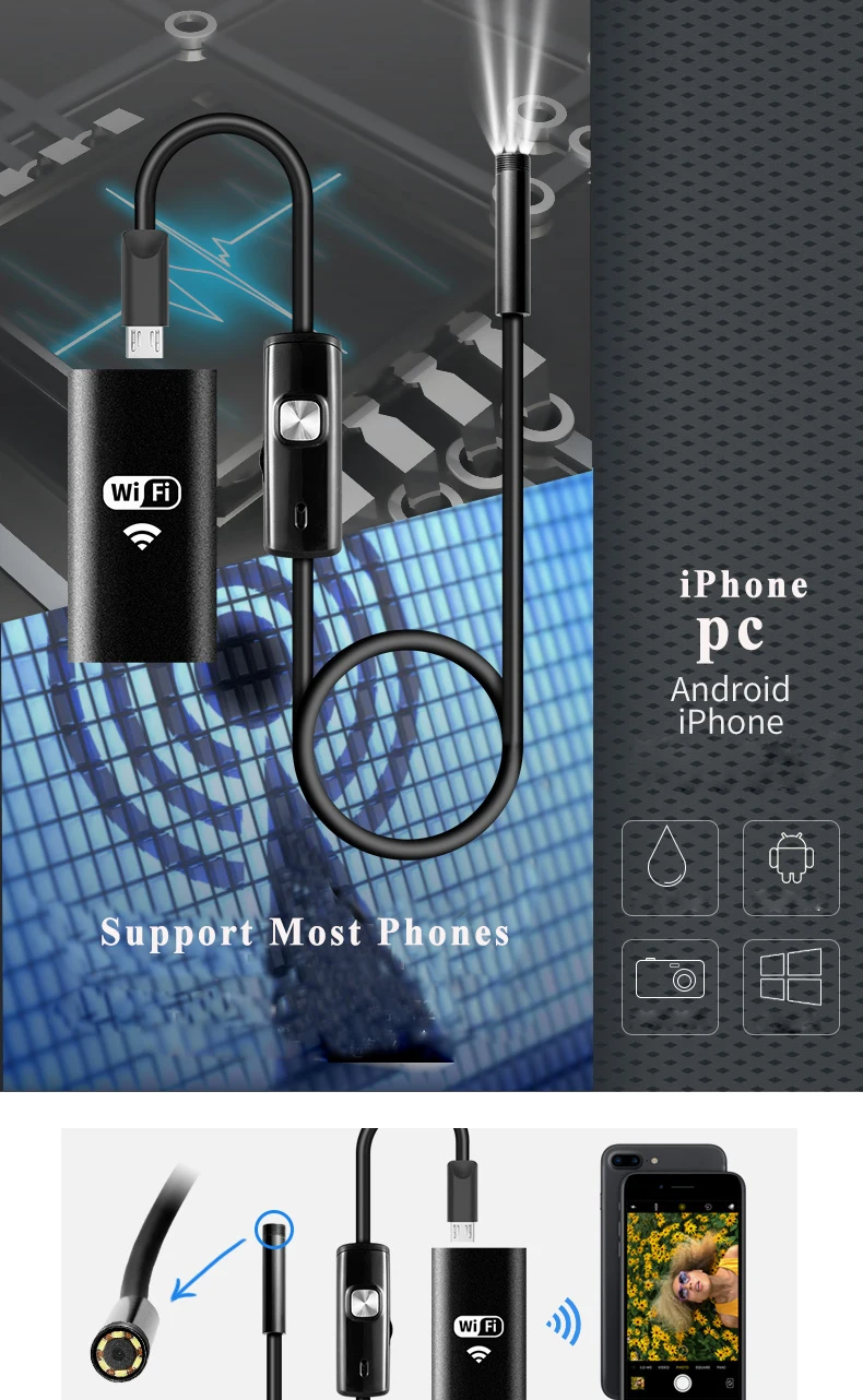usb endoscope for iphone