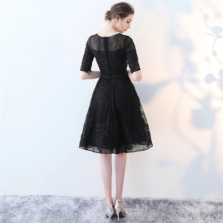 Formal Short Sleeve Elegant Lace Prom Dresses - Buy Prom Dresses,Formal ...