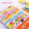 Wholesale Cheap Bulk Japanese Kawaii Sit In Rows Animal Sticky Notes Cute Cartoon Panda Dog Adhesive Message Memo 958