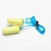 pu form security earplugs with string plug ear