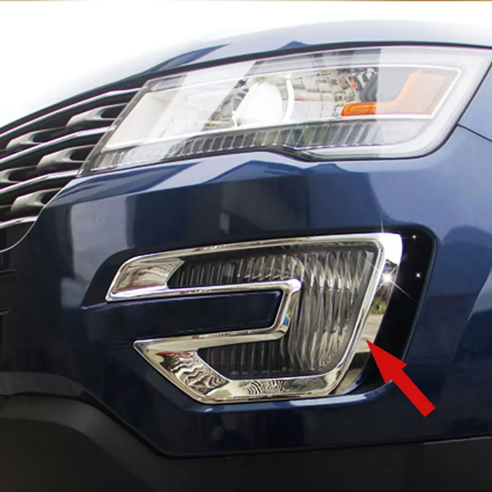 For 2015 2016 Jeep Compass Chrome Front Fog Lamp Abs Cover