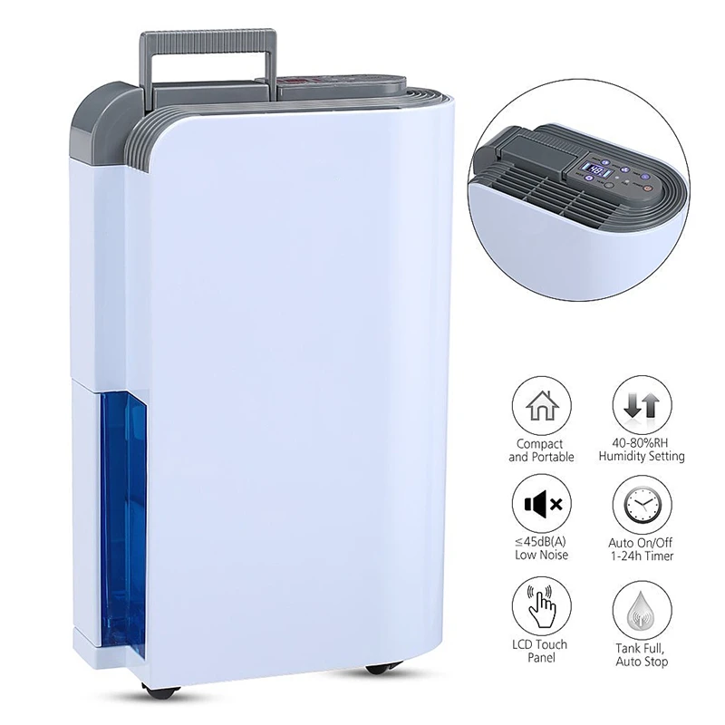 12l / Day Home Dehumidifier Air Dehumidifier For Bedroom Dehumidifier