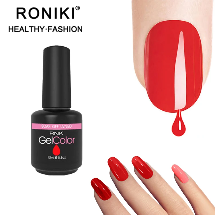 

RONIKI 15ml custom wholesale private label uv nail art gel polish, 308colors