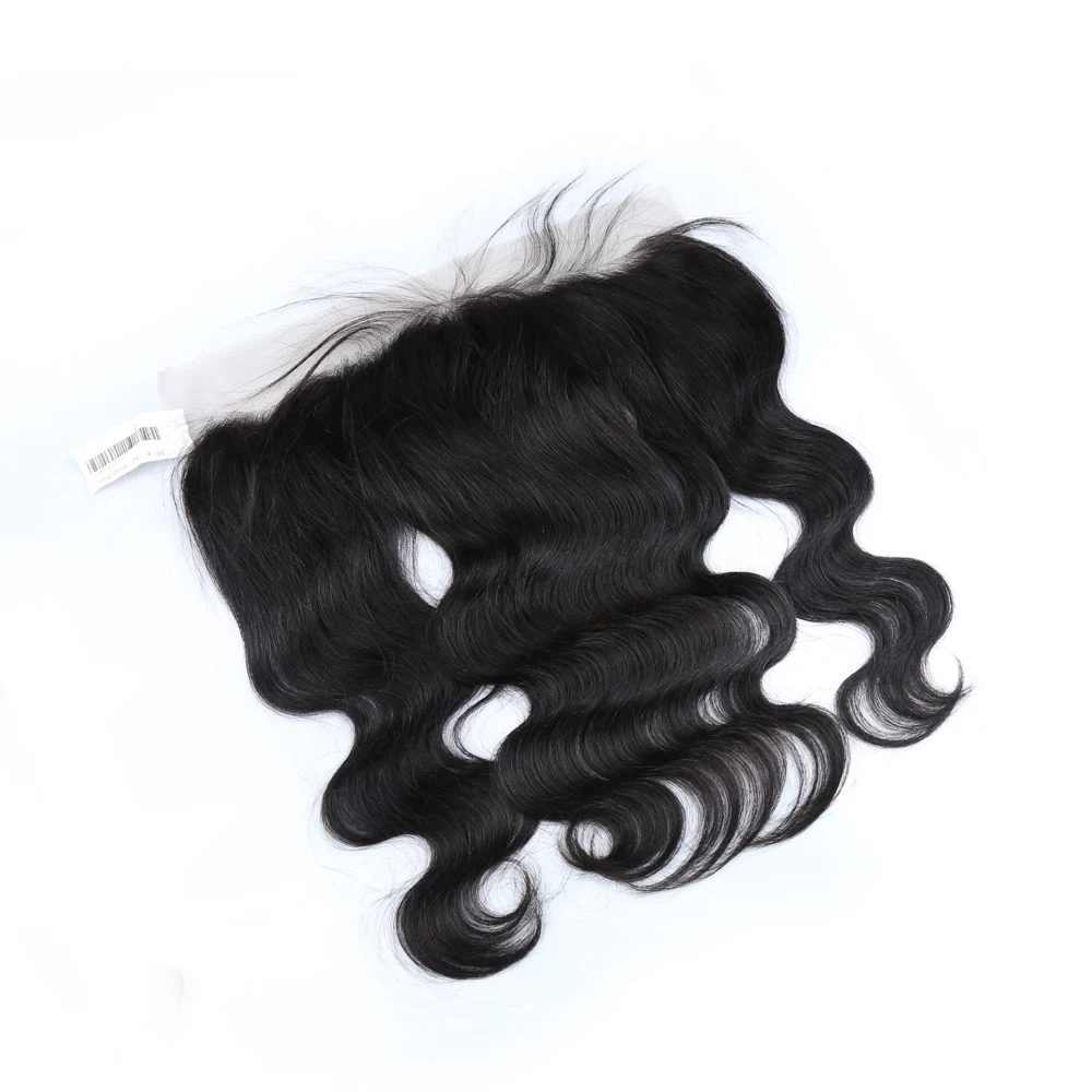 

High grade Peruvian hair unprocessed virgin human hair 13*4.5 lace frontal ear to ear lace closure body wave, Natural black or brown