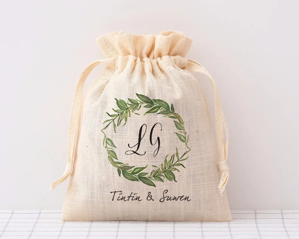 cotton canvas drawstring bags