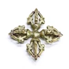 The Nepalese hand-made brass artifacts,Cross Five-strand dorje vajra