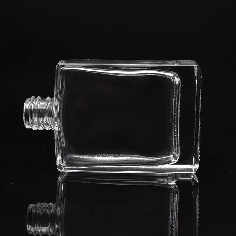 Cosmetic Perfume Clear Glass Dropper Bottle 15ml 30ml 50ml 100ml Square ...