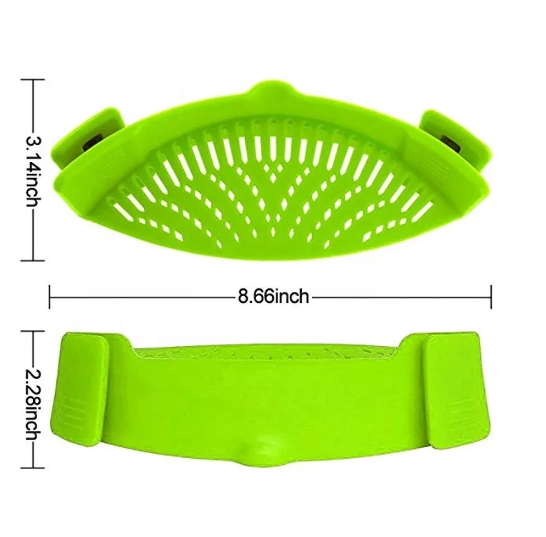 

High quality adjustable strainer silicone flexible strainer